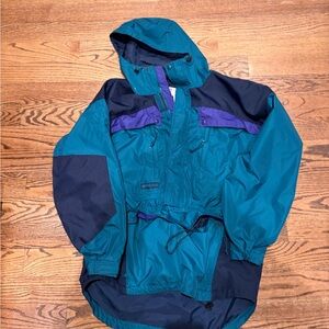 Vintage 1990s Columbia Colorblock Ski Jacket Pull Over L